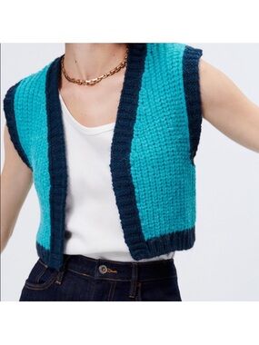 Zara Open Knit Vest Top